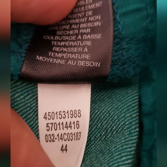 Chico’s So Slimming Straight Leg Green Jean size 00 US XS/2 - Picture 11 of 11